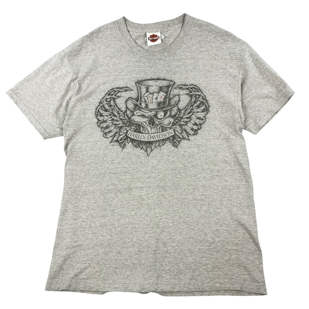 Harley-Davidson Red Rock Las Vegas Motorcycle T-Shirt Medium Gray 2007